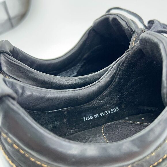 Born Women's Jean Moro Oxford Size 7 Lace Up Work Shoe Black Leather Casual - Picture 13 of 15